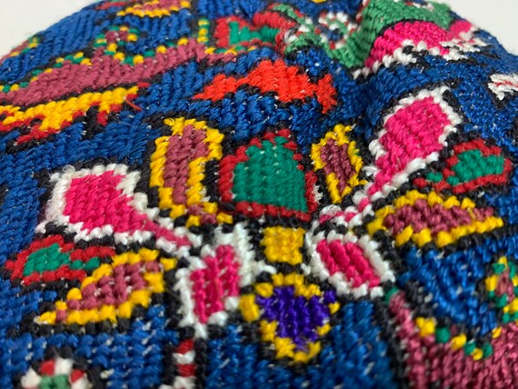 Embroidered Uzbekistan man's skull cap - image 7