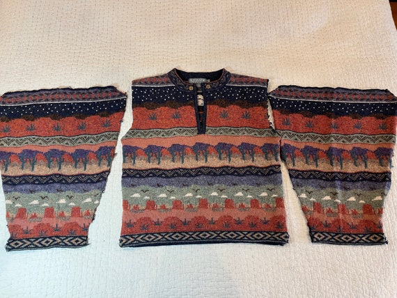 Icelandic Small sweater desert design vintage to put together