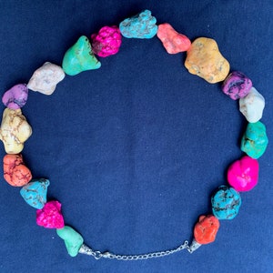 Howlite turquoise style necklace