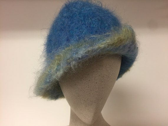 Hand made felted hat with pin - image 2