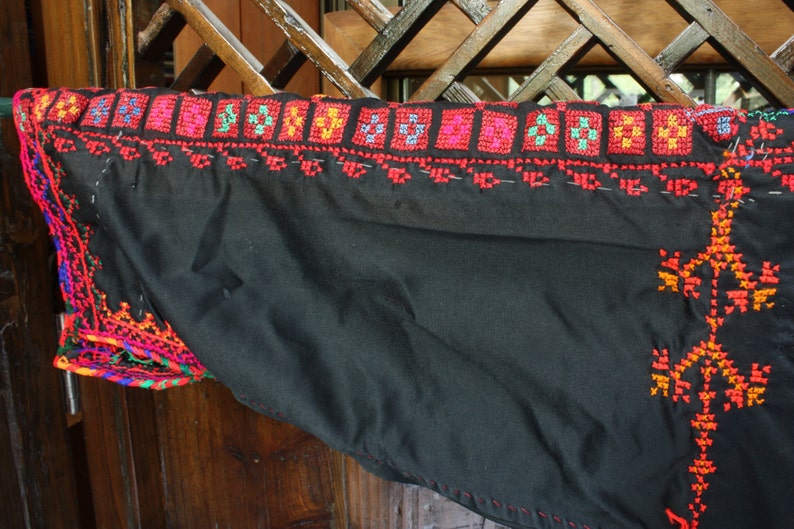 Bedouin vintage Sinai hand embroidered Tribal Dress image 3