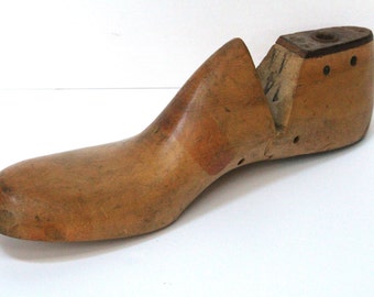 Large Antique Shoe Wood Form