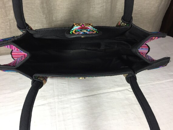 Embroidered Hmong ethnic folk art tote bag - image 6