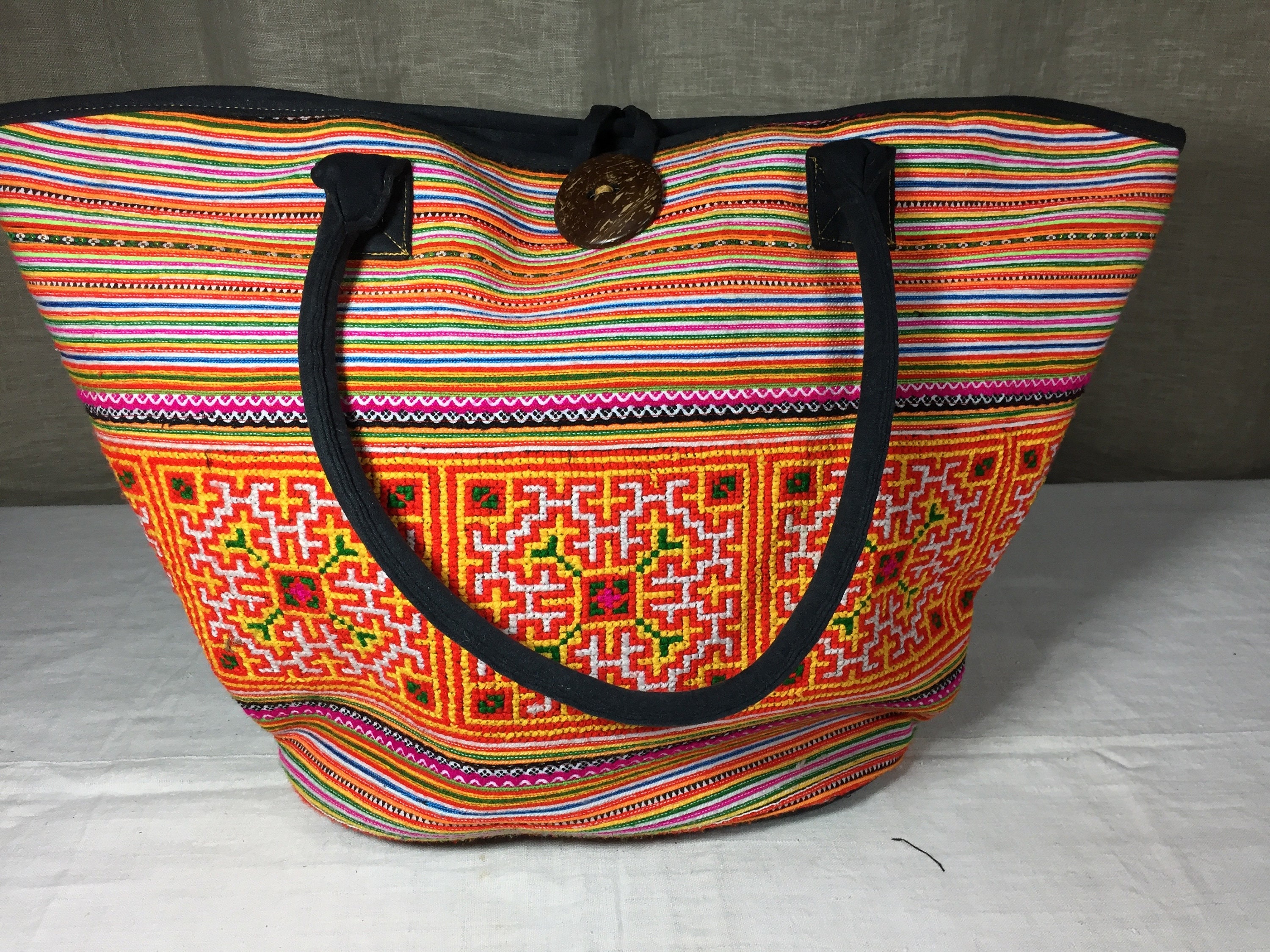 Hilltribe Cambodian or Thai Folk Art Bag - Etsy