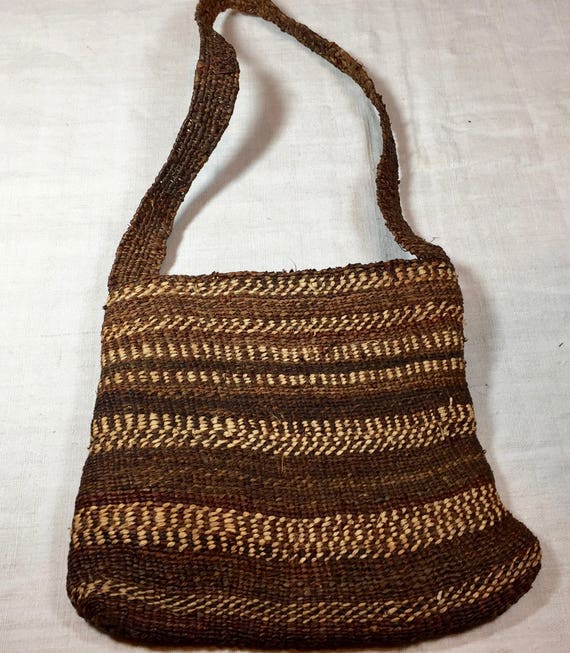 Vintage Amazon woven fiber bag