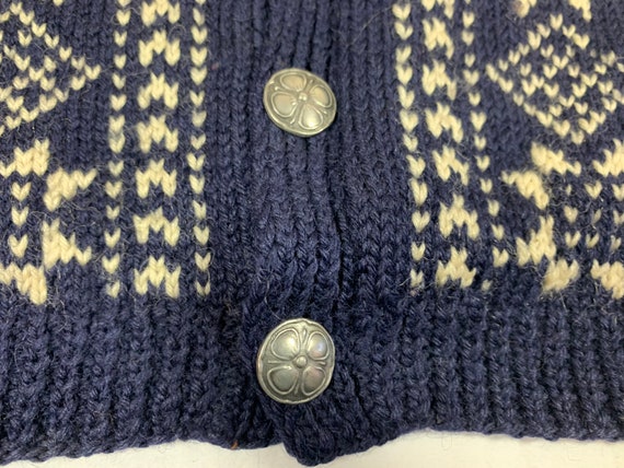 Norwegian woman's  handknit M vintage sweater - image 2