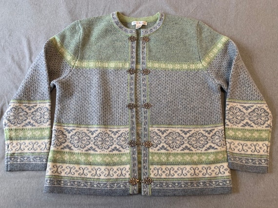 Sweater Scandinavian style M/L vintage hand knit - image 1