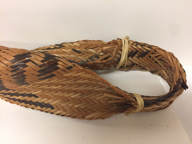 Amazon indigenous 1960's woven tipiti, a manioc squeezer image 6