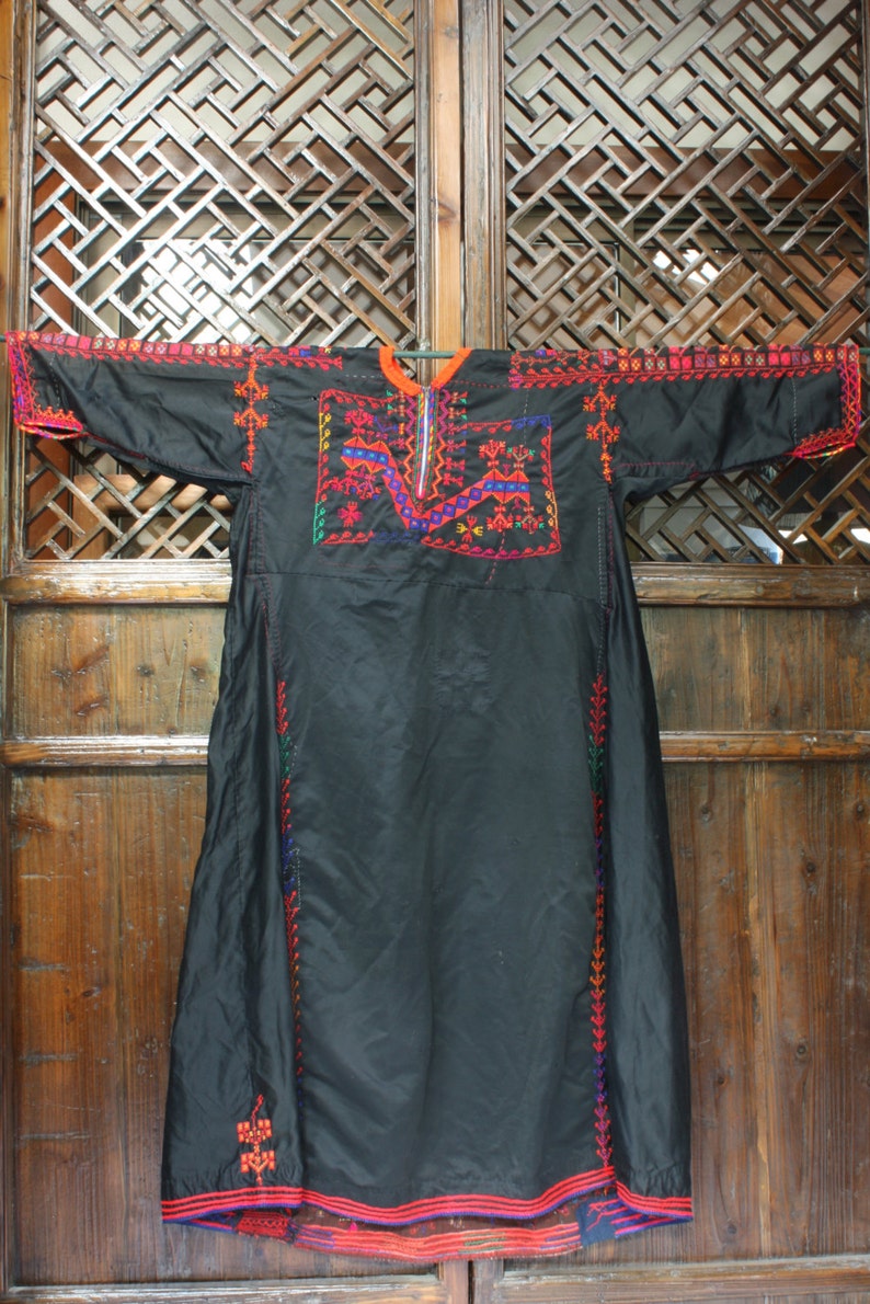 Bedouin vintage Sinai hand embroidered Tribal Dress image 1