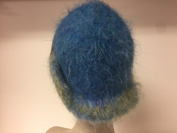 Hand made felted hat with pin - image 3
