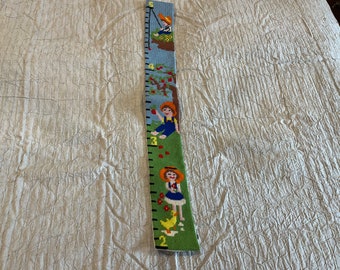 Needlepoint child embroidery vintage