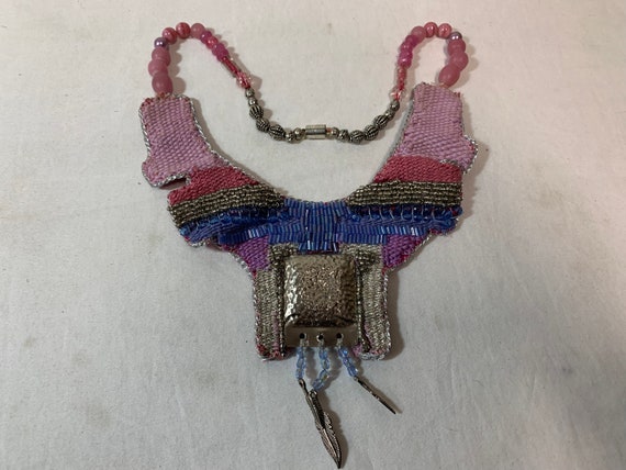 Beaded necklace handmade - image 3