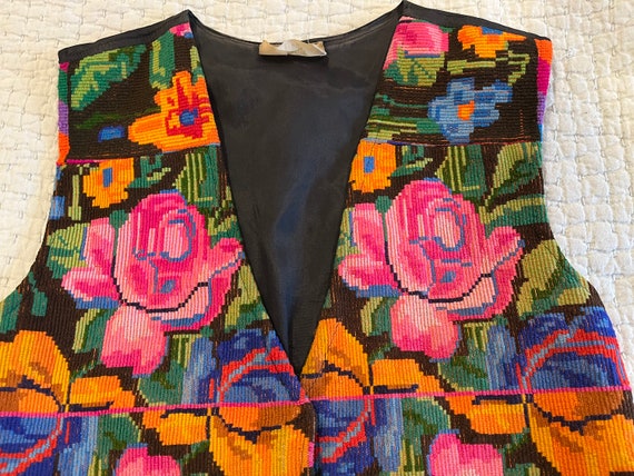 Guatemala vest made from a Chichi huipil S/M vint… - image 7