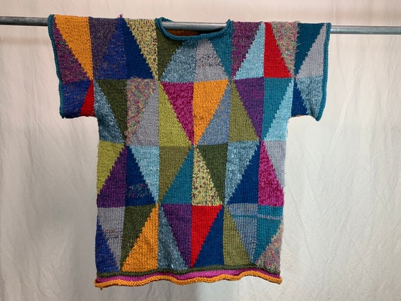 Hand knit xl woman's sweater
