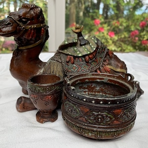Franz Bergman cold painted inkwell Vienna foundary