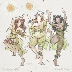 Beltane-välsignelse och majstångsdans - Häxig väggkonst