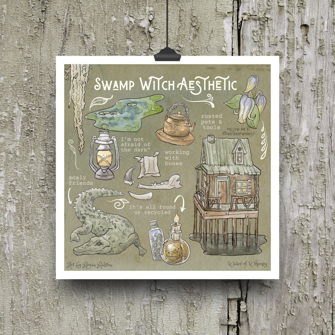 Swamp Witch Aesthetic Print Witchy Wall Art - Etsy UK