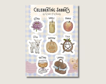 Celebrating Sabbats - Sticker Sheet for the Everyday Witch