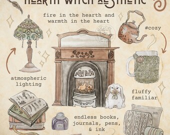 Hearth Witch Print – Watercolor Art