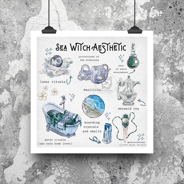 Sea Witch Aesthetic Print - Wall Art