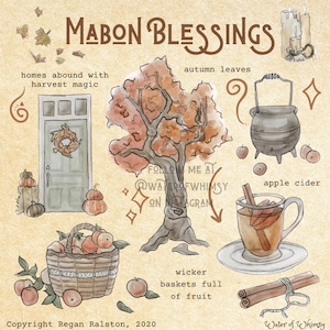 Mabon Blessings Print - Wall Art