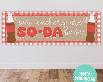 So-da Best Teachers Digital Download Banner Template