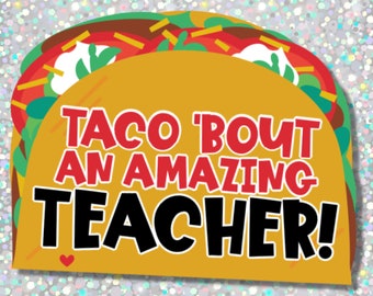 Taco Teacher Appreciation Gift Card Holder (Printable Download)