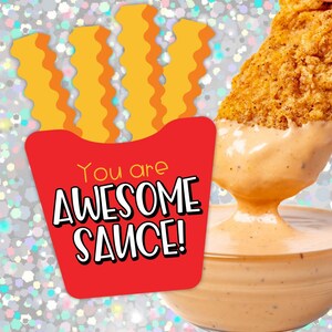 Carta regalo Awesome Sauce Gift Tag Download immediato Stampabile