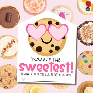 Sweet Appreciation Gift Tag Instant Download Printable