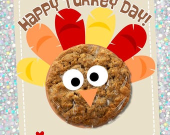 Turkey Day Gift Tag Instant Download Printable