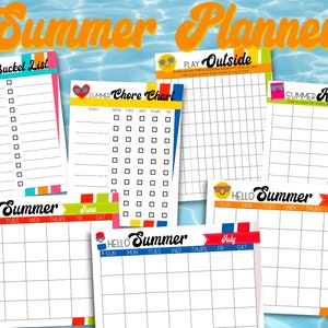 Summer Planner Instant Download Printable Bundle