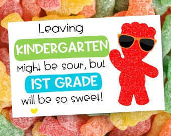 End of Year Sweet Sour Gift Tag Instant Download Printable