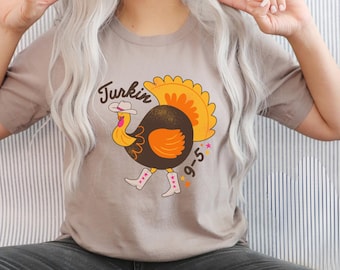 Thanksgiving Turkin 9 to 5 Turkey PNG (Digital Download)
