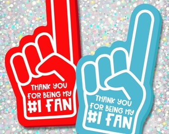 Number 1 Fan Gift Tag Instant Download Printable