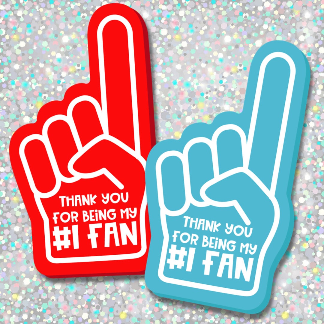 Number 1 Fan Gift Tag Instant Download Printable - Etsy