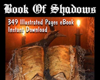 BOOK OF SHADOWS Rare! 349 Hand Illustrated Pages For Anyone Interested in Magick Book Of Shadows Grimorie Printable eBook Download