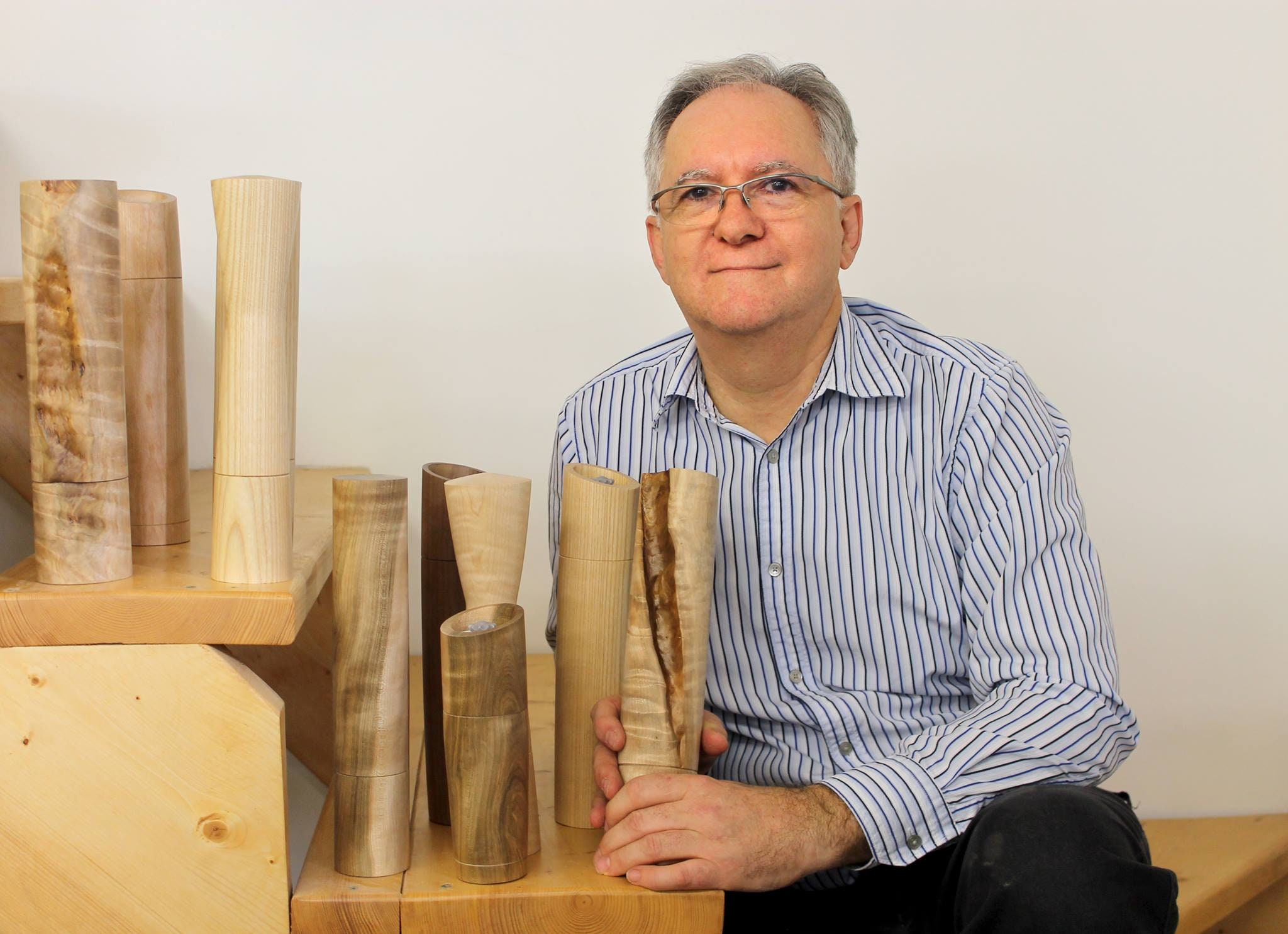 handmade wooden pepper grinder