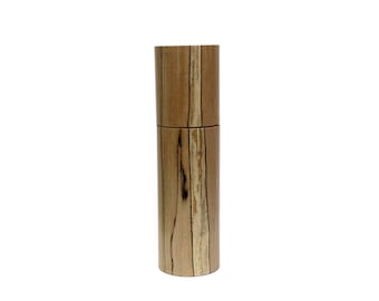 8" handcrafted pepper mill. in Spaltedi maple from Quebec