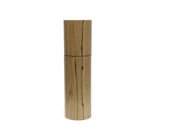 Very pretty 8" handcrafted pepper mill in spalted Maple