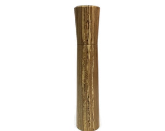 Unique pepper mill 15 5/8 in.  spalted oak