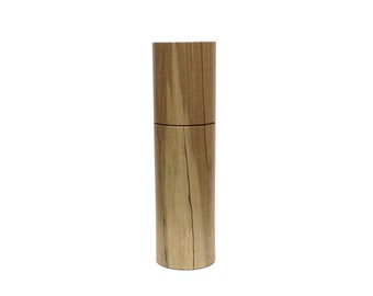 Artisanal pepper mill, 8 inc. made from spalted maple