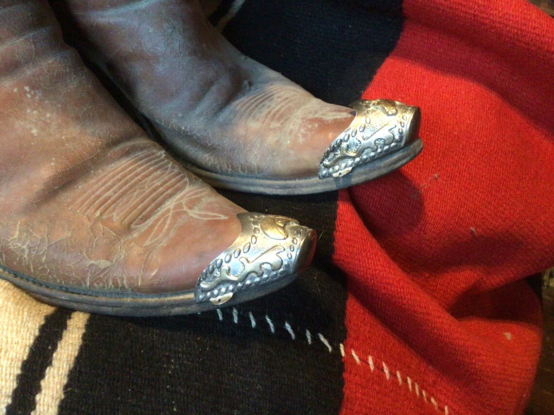 Vintage Western Boot Toe Caps Etsy