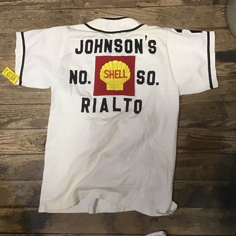 40s Shell Gas Station Baseball Uniform sz 36 in VG Cond. Etsy