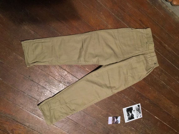 Unused 50s women’s Side Zip Jeans 24”W x 24”L