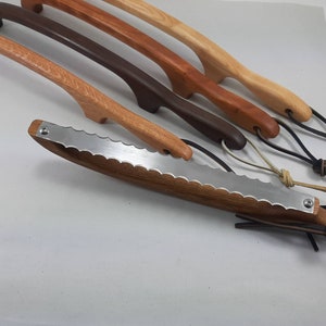 Double Edge Bread Knife Right AND Left Handed Combined,  Handmade Bread Knife, Bow Knife, Sourdough, Perfect Gift, Housewarming, Wedding