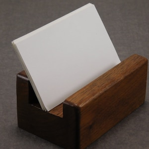 Card Holder / Business Card Holder / Wooden Business Card Holder / Handmade Solid Walnut Wood Bisiness Card Holder