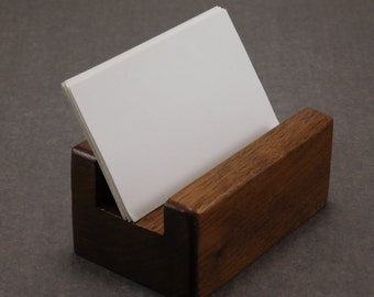 Card Holder / Business Card Holder / Wooden Business Card Holder / Handmade Solid Walnut Wood Bisiness Card Holder