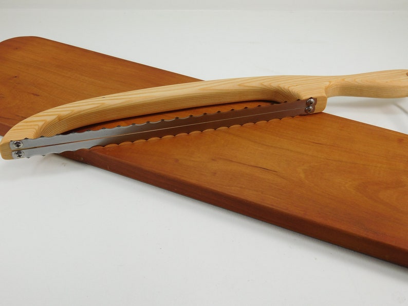 Double Edge Bread Knife Right AND Left Handed Combined / Etsy