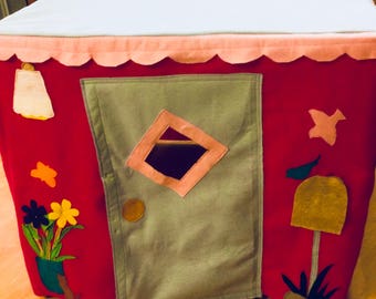 Cute card table playhouse