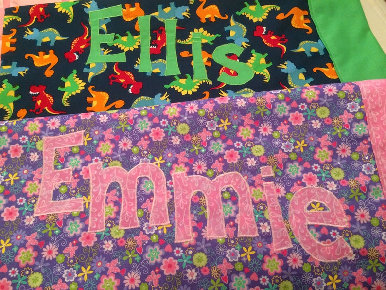 Personalized Travel Size Pillowcases Etsy